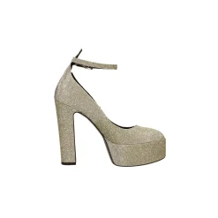 Décolleté platform glitterate. Made in Italy. Tacco alto 13.5cm