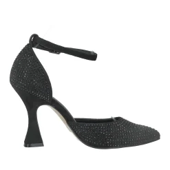 Décolleté ricoperte di strass.Tacco alto 10cm