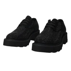 Derby con strass.Tacco alto 4cm