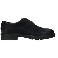 Derby semi brogue in vera pelle