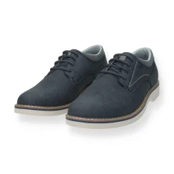 Derby semi brogue.sottopiede in Memory Active