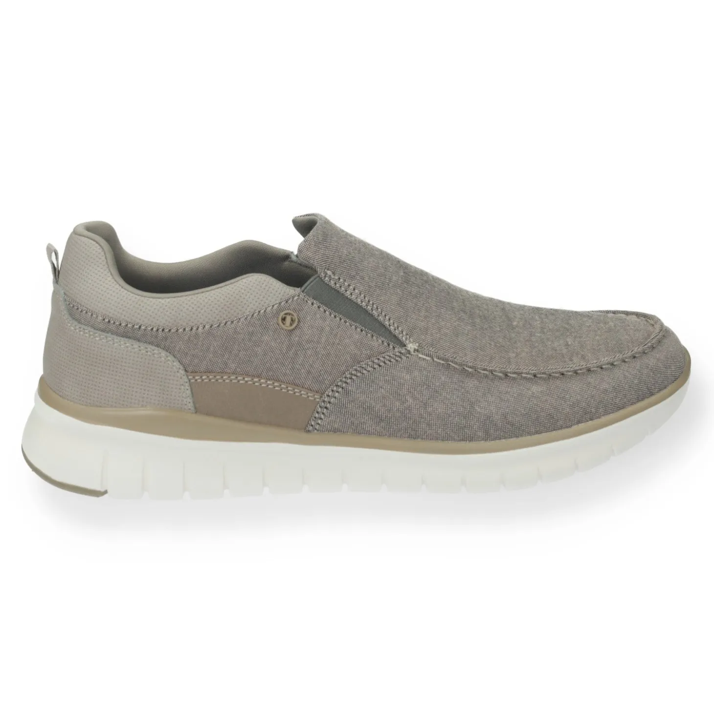 Mocassini con suola dentellata.sottopiede in Memory Active