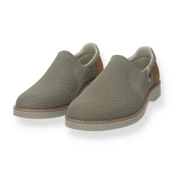 Mocassini in tessuto stretch. sottopiede in Memory Active