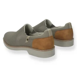 Mocassini in tessuto stretch. sottopiede in Memory Active