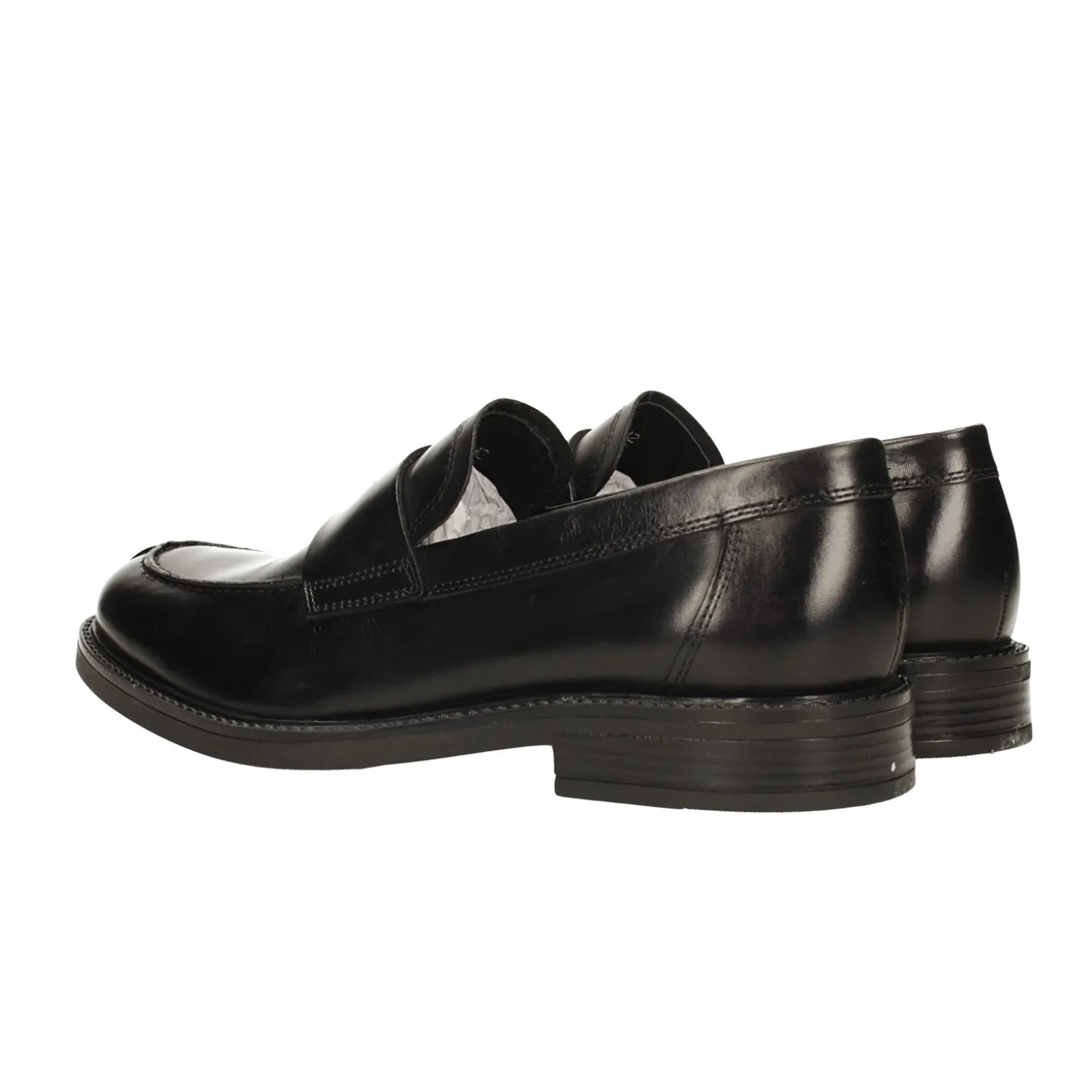 Mocassini in vera pelle con suola in gomma