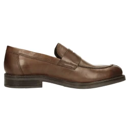 Mocassini in vera pelle con suola in gomma