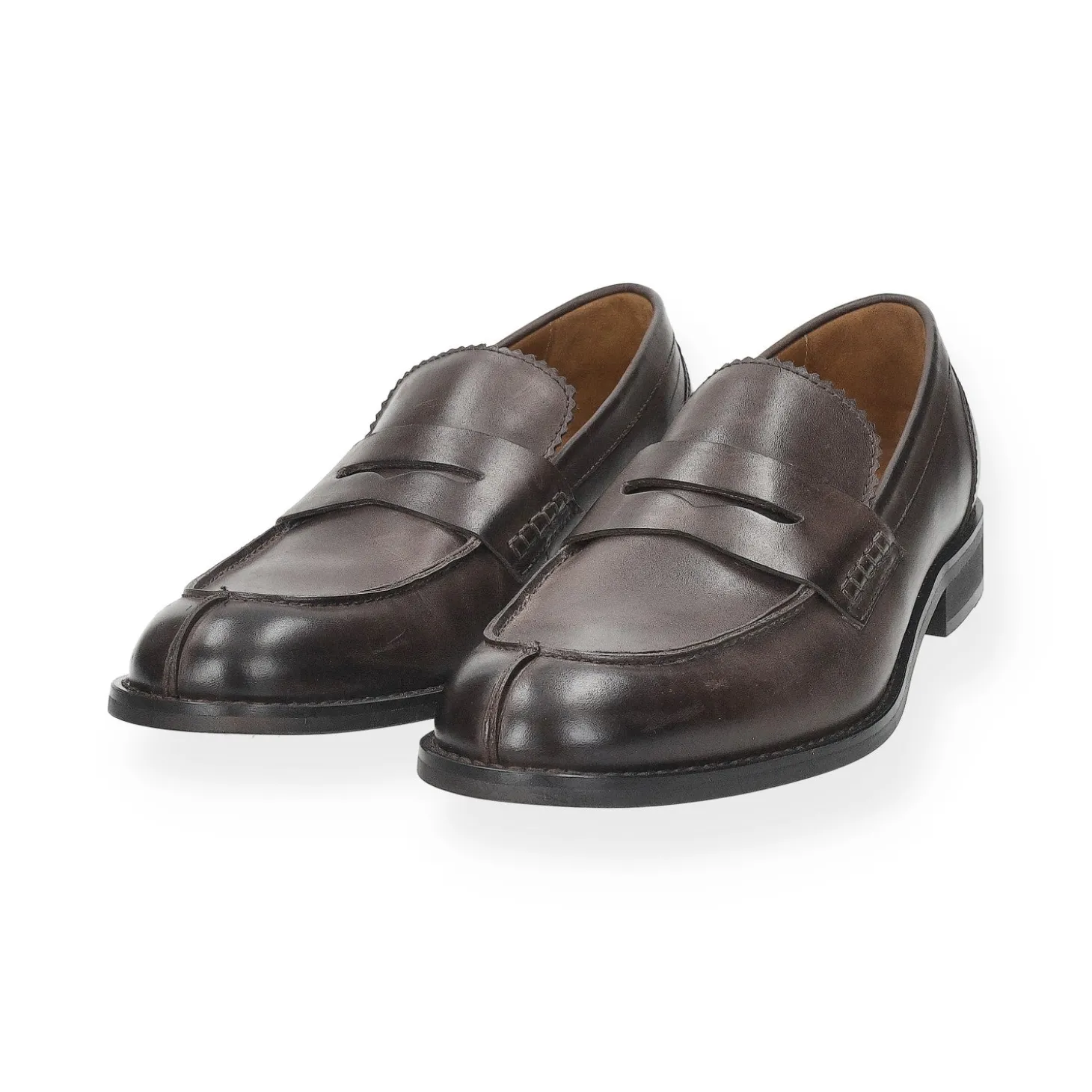 Mocassini in vera pelle con fibbia