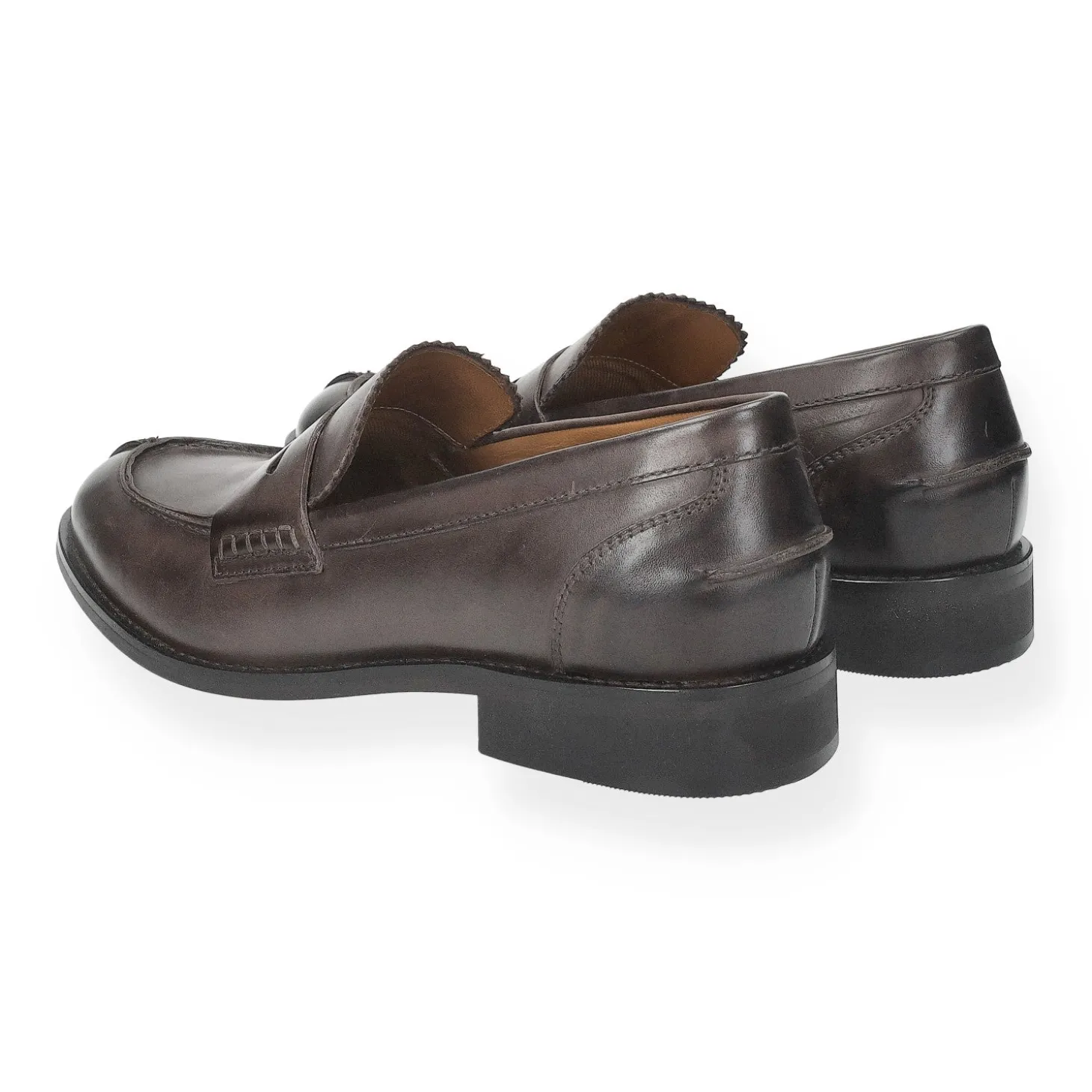 Mocassini in vera pelle con fibbia