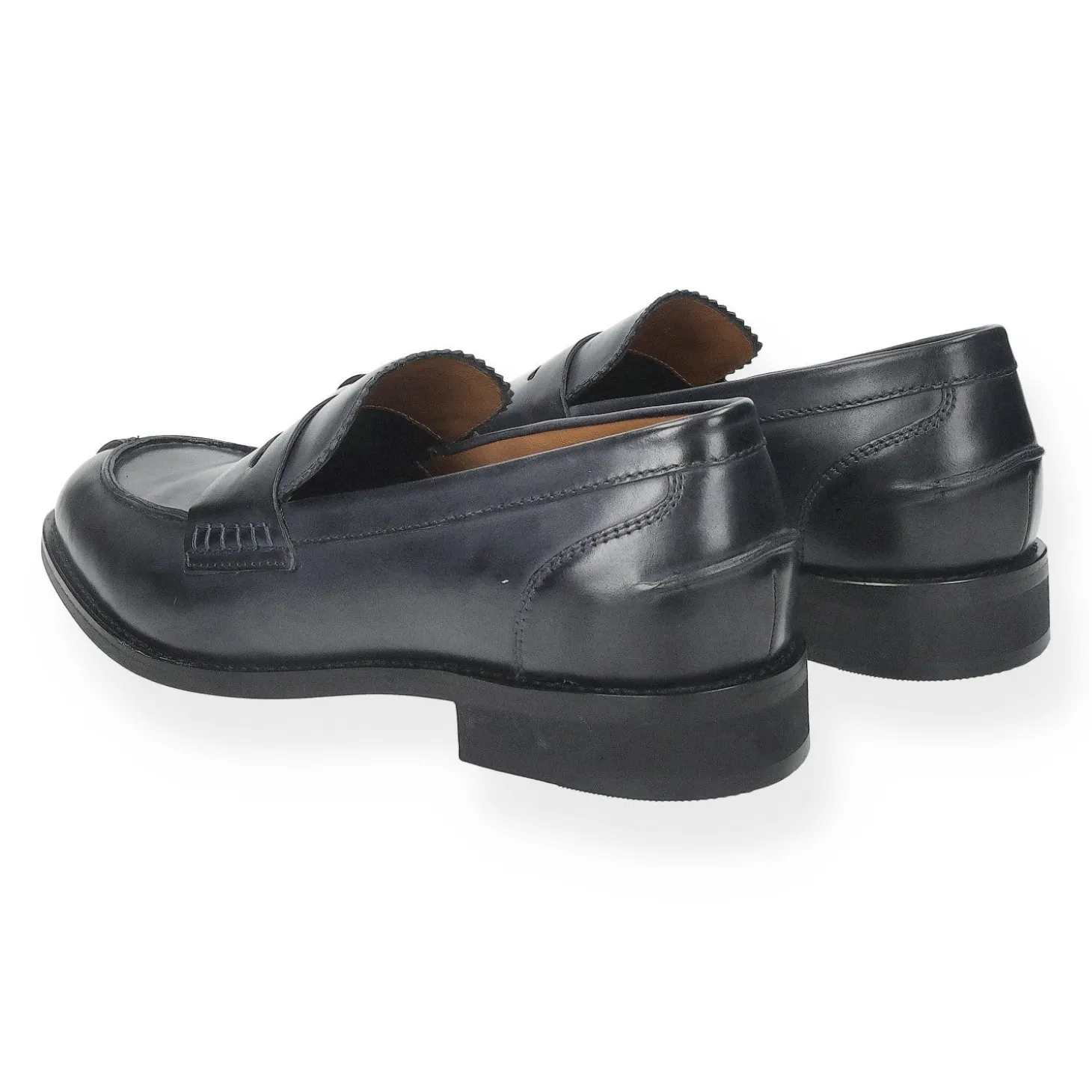 Mocassini in vera pelle con fibbia