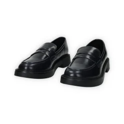 Mocassini in vernice con fondo alto 3cm