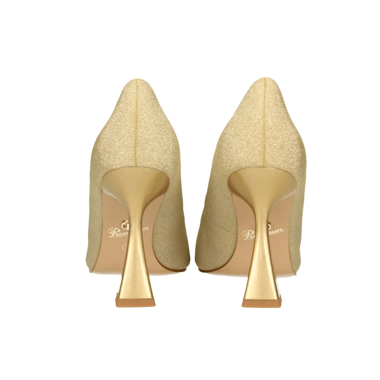 Pumps glitterate. Tacco piramidale alto 9cm