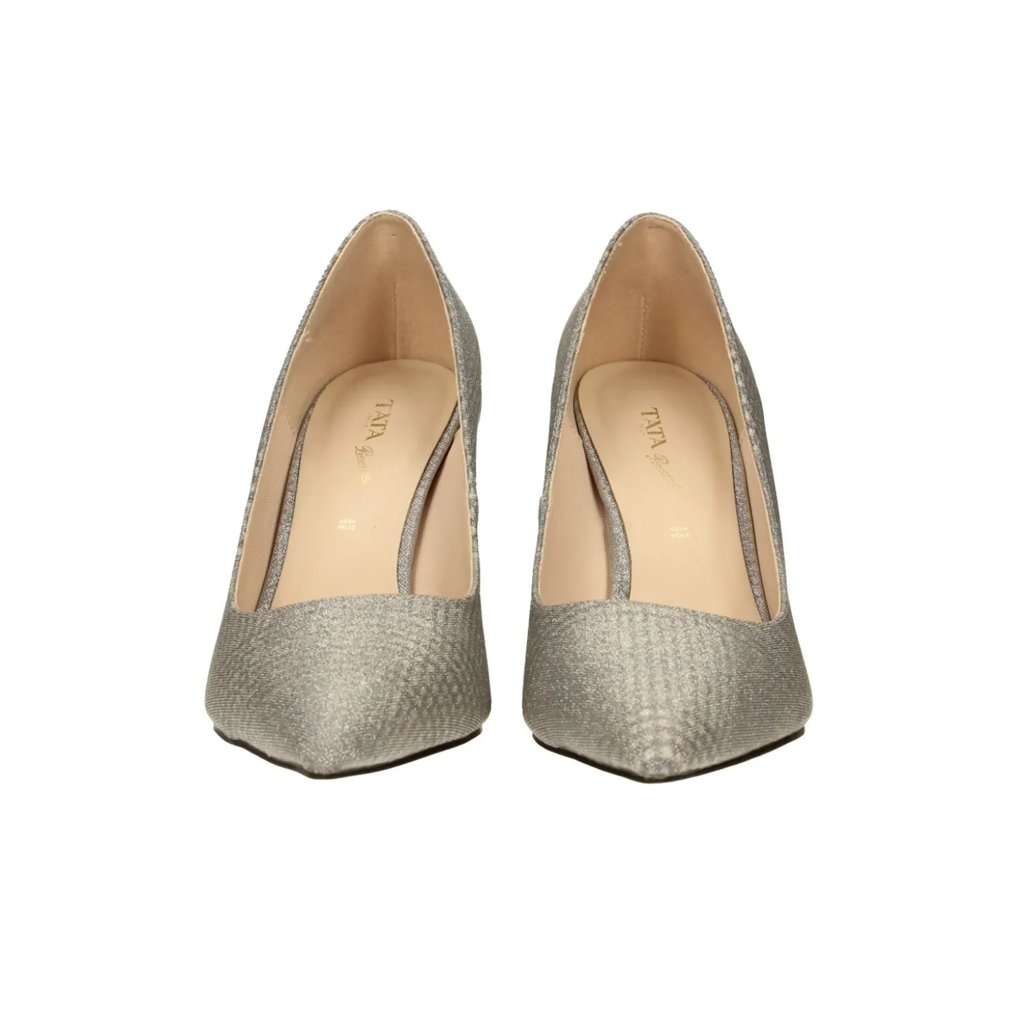 Pumps glitterate. Tacco piramidale alto 9cm