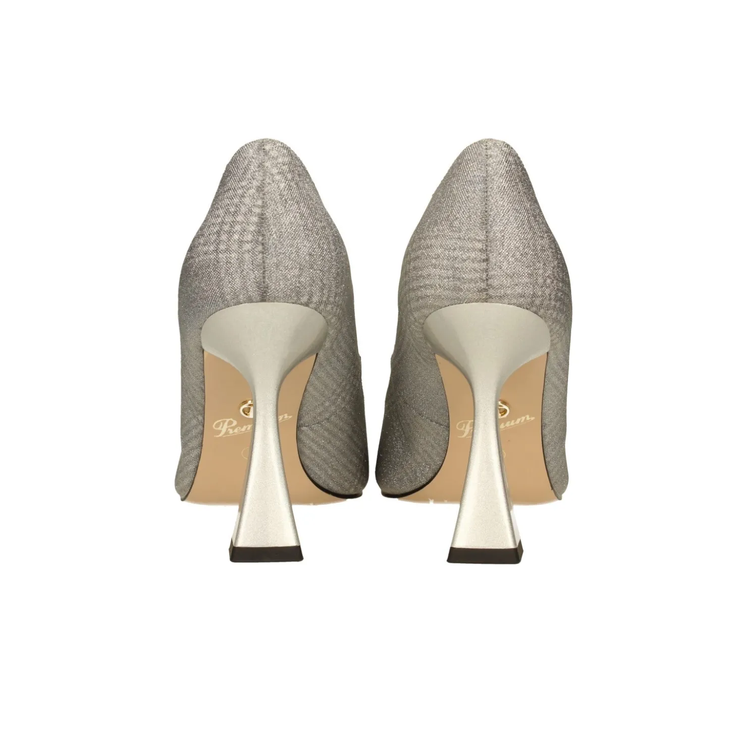 Pumps glitterate. Tacco piramidale alto 9cm