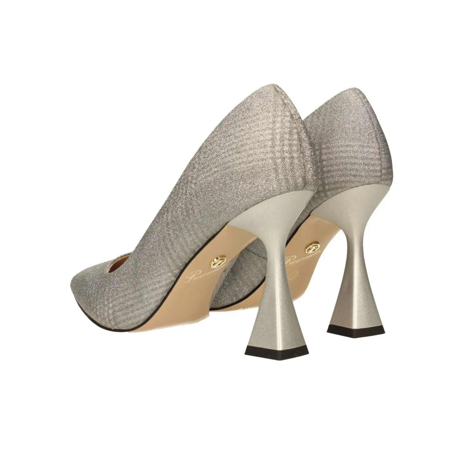 Pumps glitterate. Tacco piramidale alto 9cm