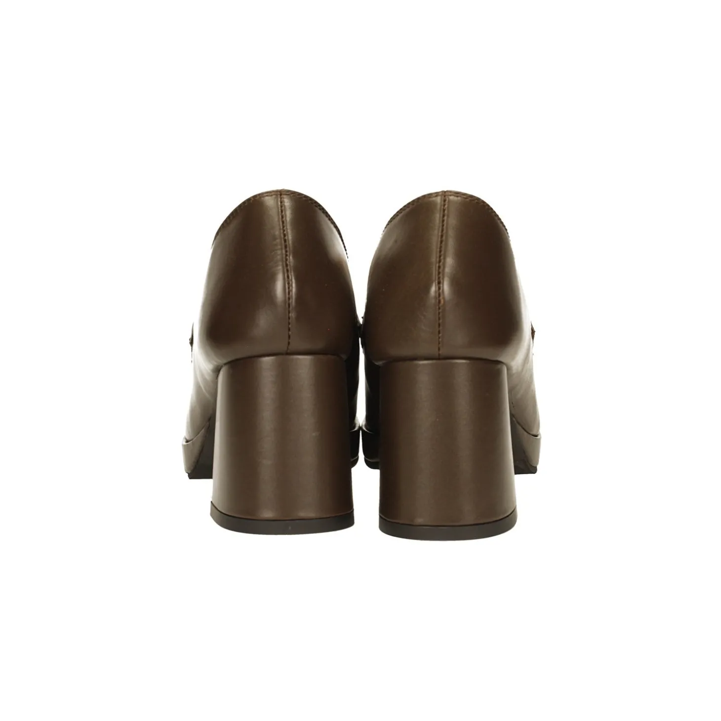 Pumps mocassino in vera pelle. Tacco alto 7cm