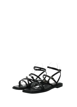 Sandali bassi con listini incrociati