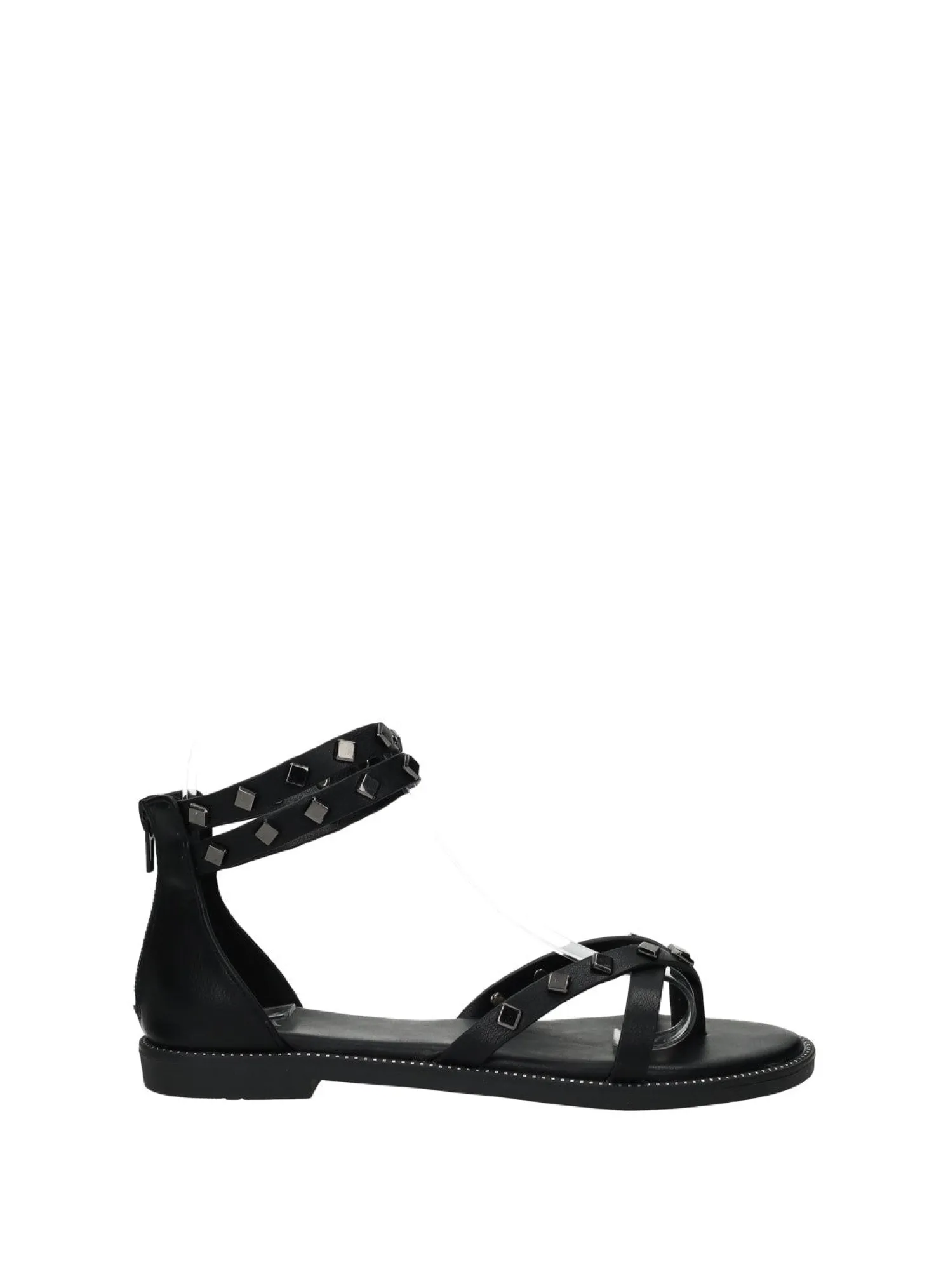 Sandali con borchie quadrate