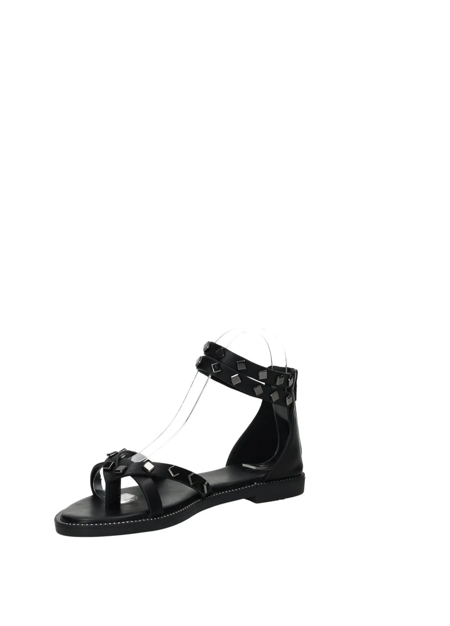 Sandali con borchie quadrate