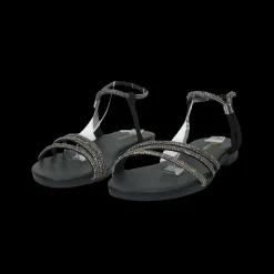 Sandali con dettaglio strass.