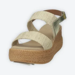 Sandali con doppia fascia. Made in Italy. Tacco alto 6cm