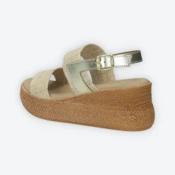 Sandali con doppia fascia. Made in Italy. Tacco alto 6cm