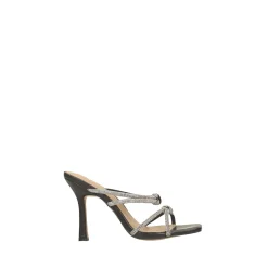 Sandali con fasce intrecciate.Tacco alto 10cm