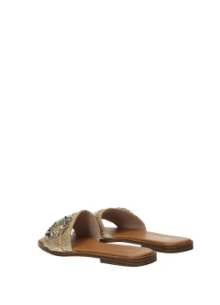 Sandali con fibbia gioiello