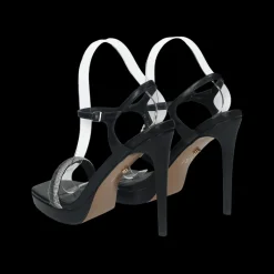 Sandali con listini in strass.Tacco alto 10cm