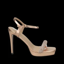 Sandali con listini in strass.Tacco alto 10cm