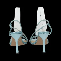 Sandali con listini in strass.Tacco alto 10cm