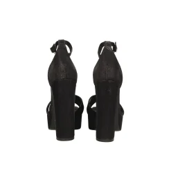 Sandali con plateau glitterati. Made in Italy. Tacco alto 13cm