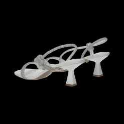 Sandali con strass.Tacco alto 6cm