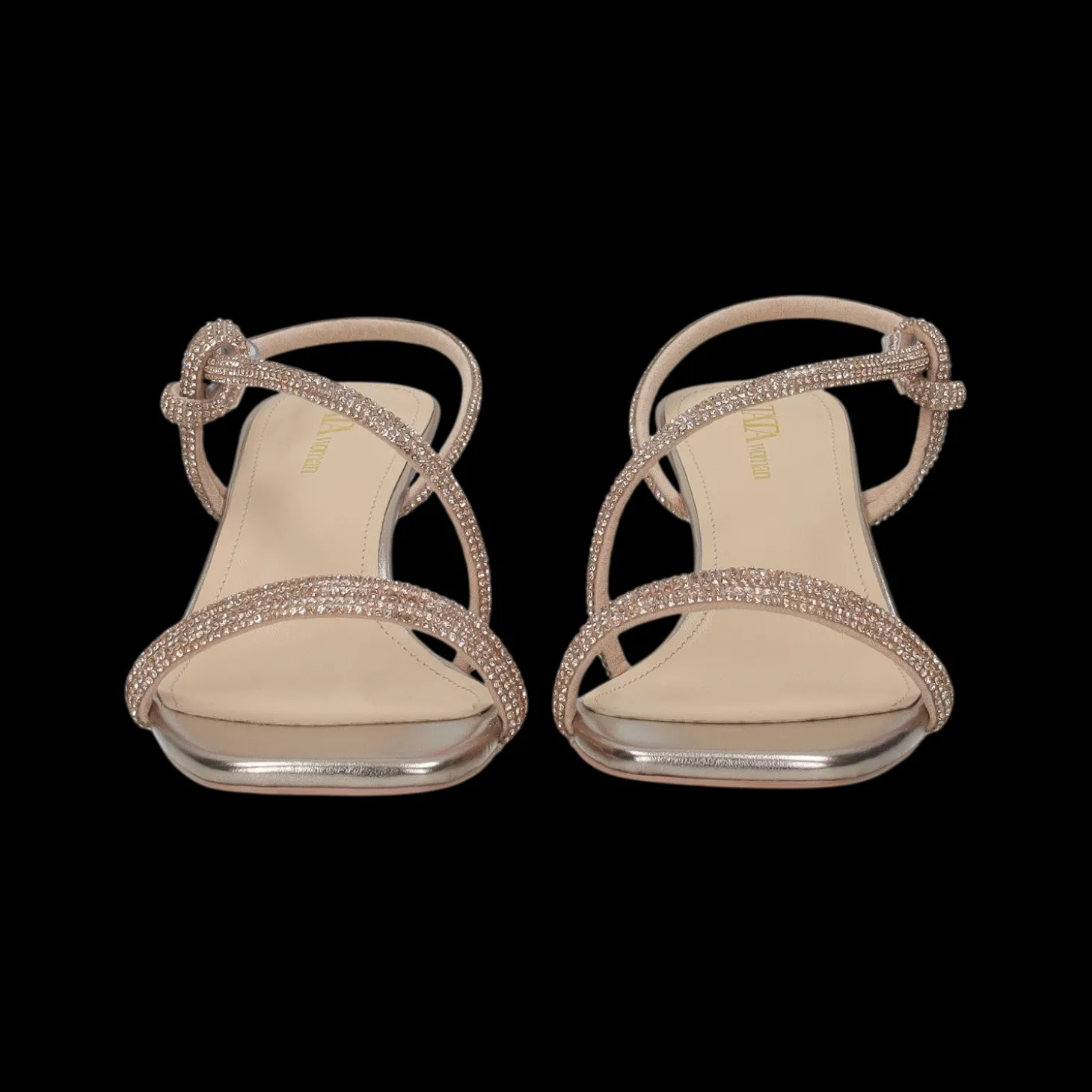 Sandali con strass.Tacco alto 6cm