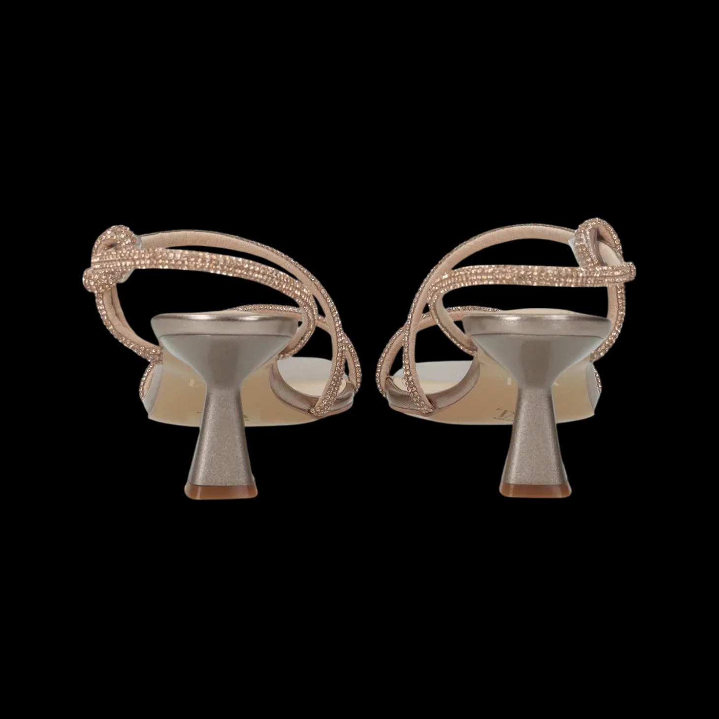 Sandali con strass.Tacco alto 6cm