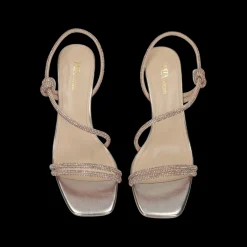 Sandali con strass.Tacco alto 6cm