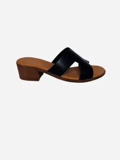 Sandali con tacco basso Made in Italy