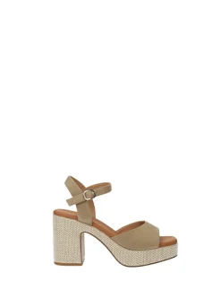 Sandali con tacco quadrato