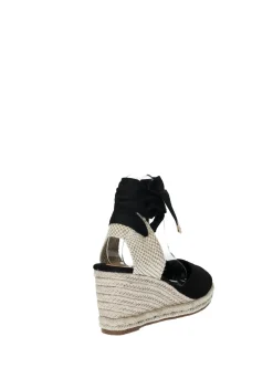 Sandali con zeppa in corda