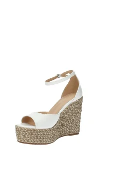 Sandali con zeppa in corda