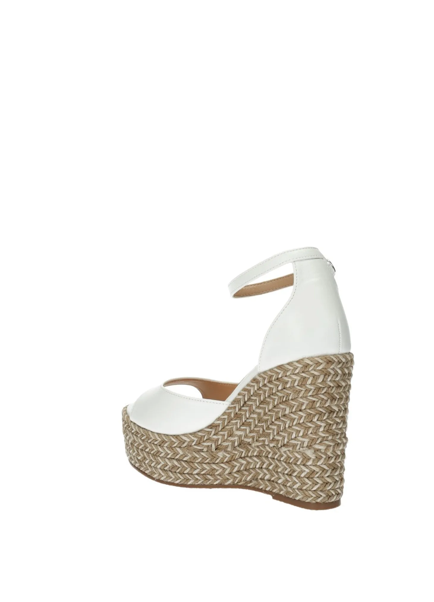 Sandali con zeppa in corda