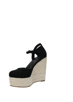 Sandali con zeppa in corda