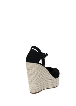 Sandali con zeppa in corda