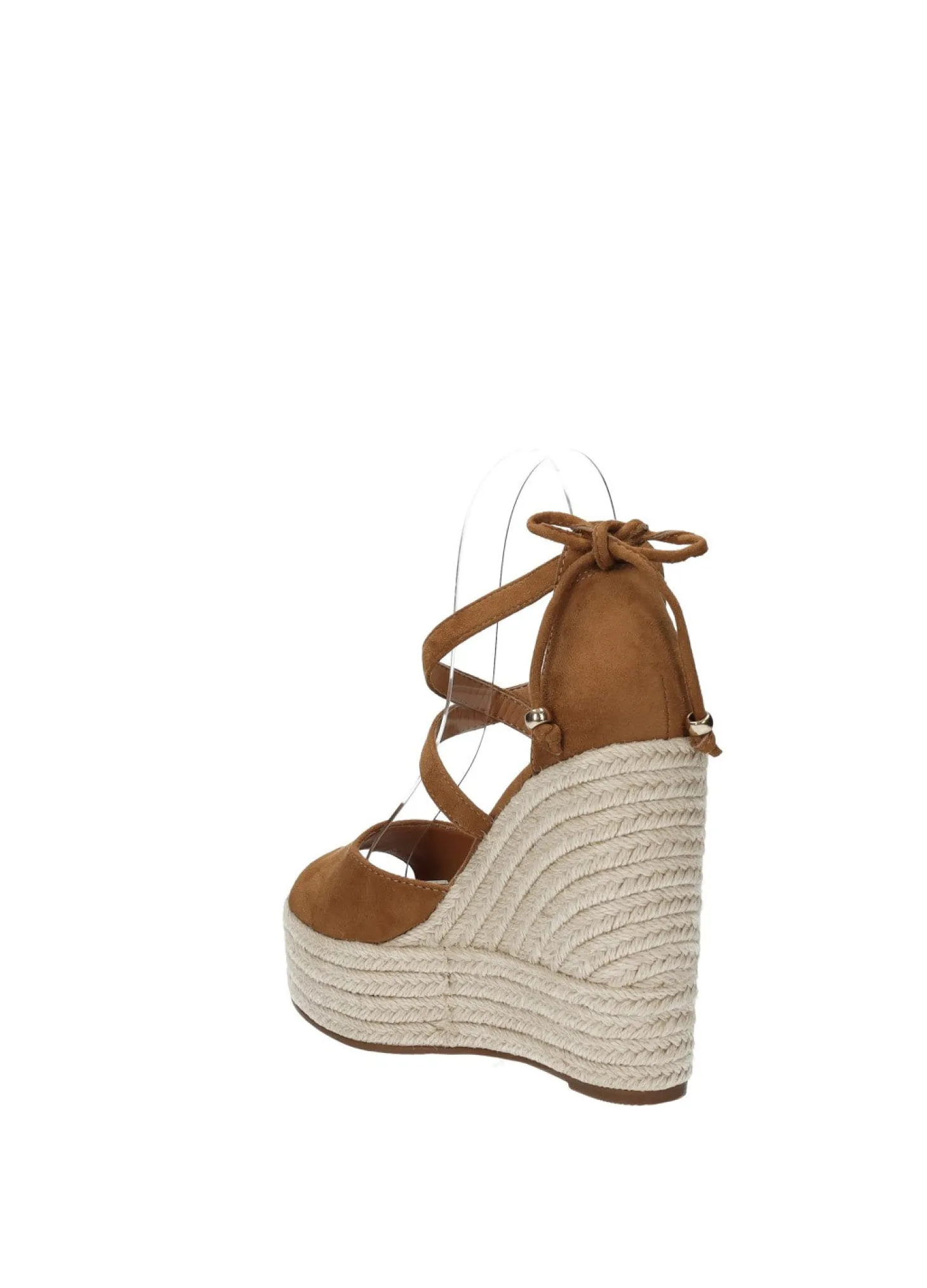 Sandali con zeppa in corda