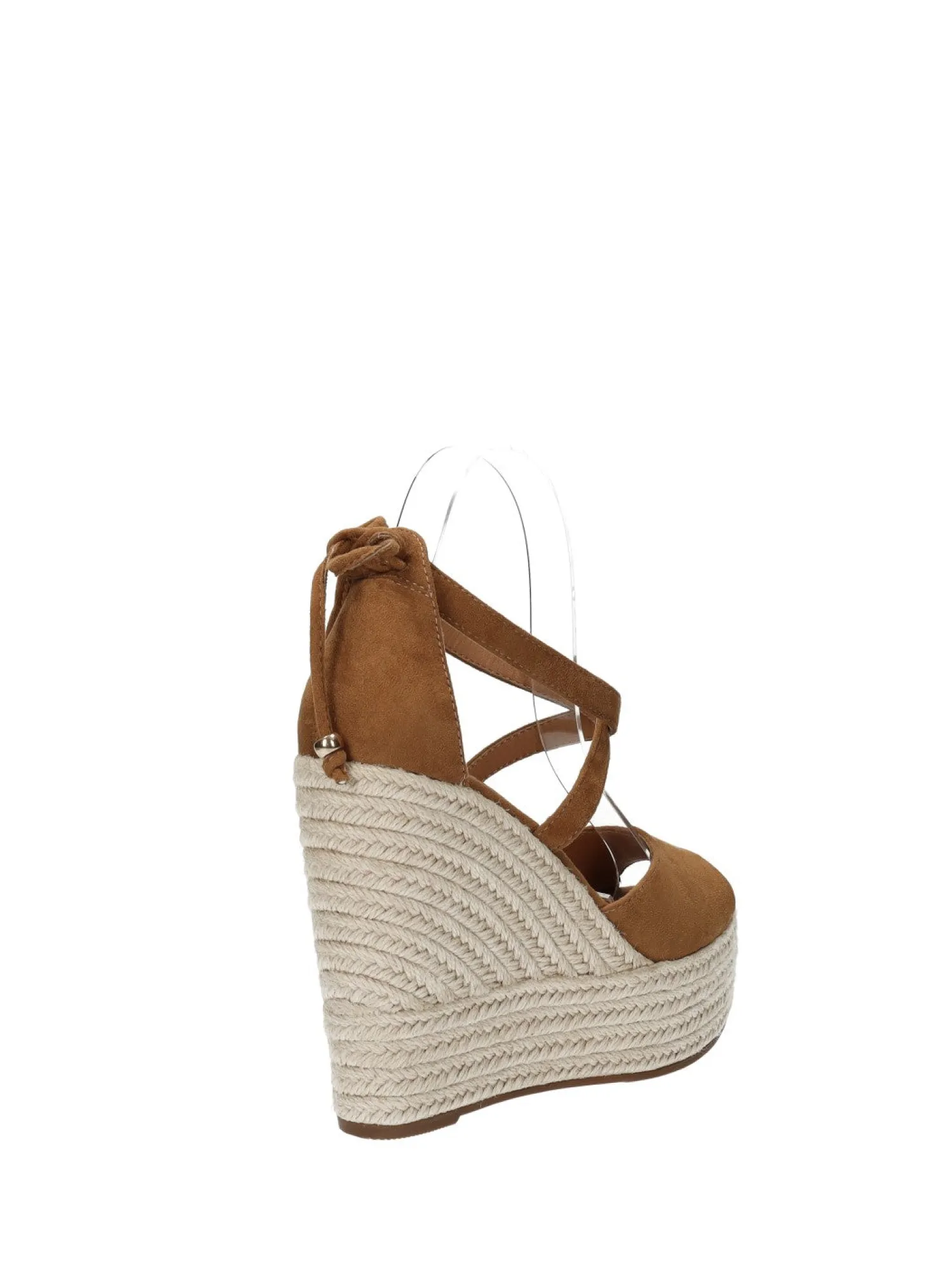 Sandali con zeppa in corda