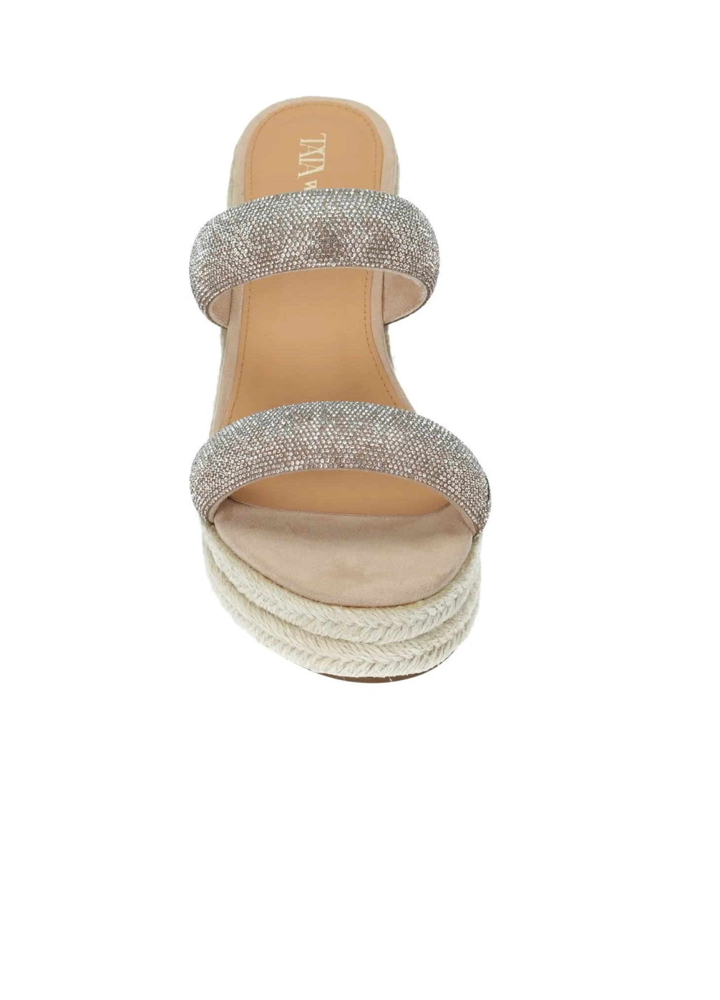 Sandali con zeppa in corda