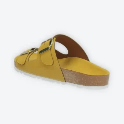 Sandali flat con doppia fibbia. Made in Italy