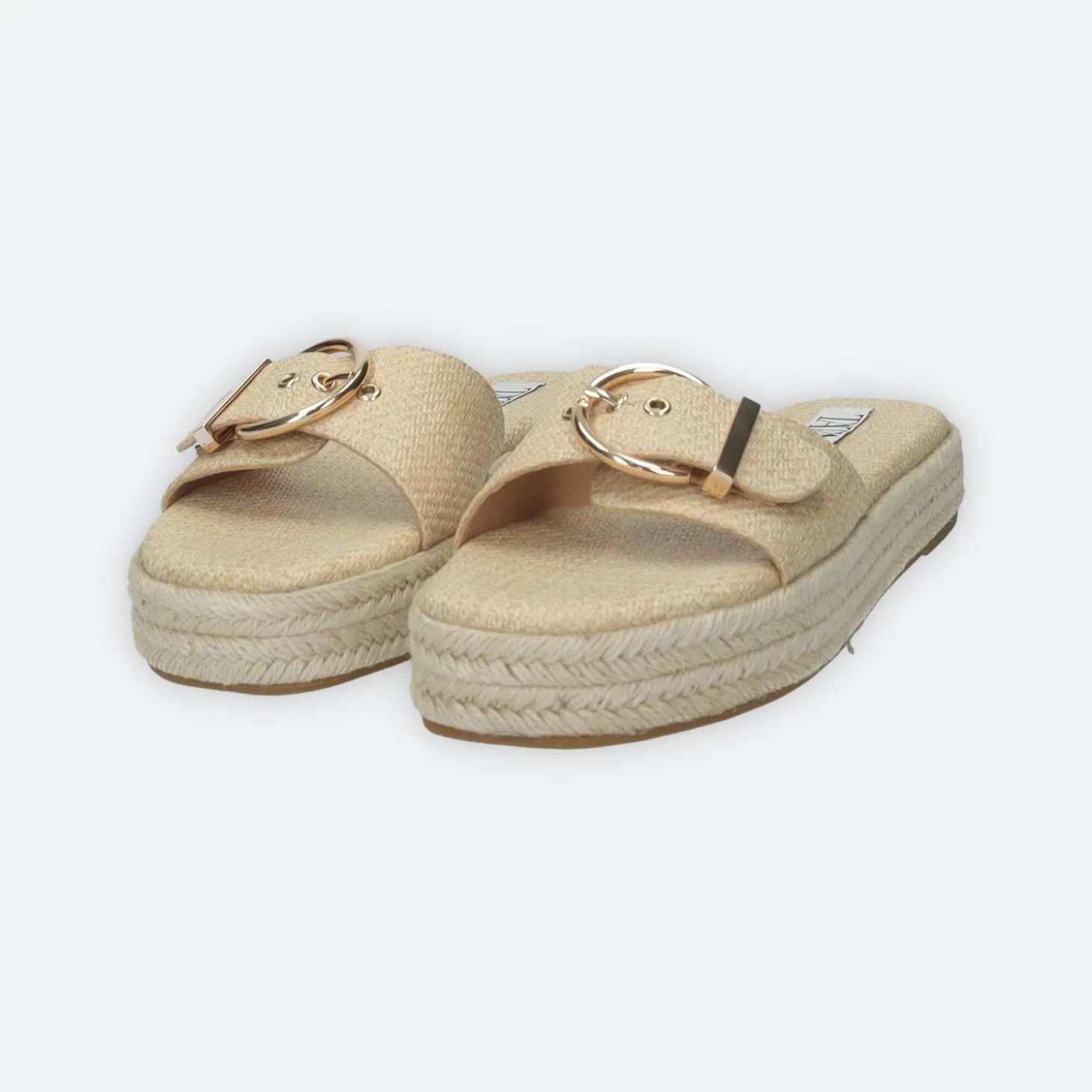 Sandali flat con fibbia