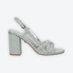 Sandali in glitter. Tacco alto 9cm