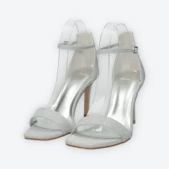 Sandali in strass.Tacco alto 9cm