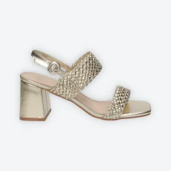 Sandali intrecciati. Tacco alto 10cm